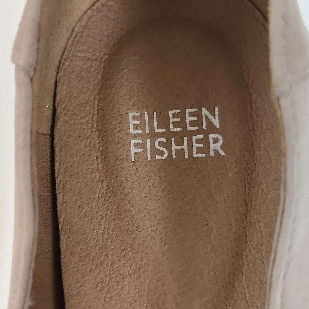 Eileen Fisher Women's Una 2 Flat Earth Nubuck Ballet Flats Size 9 NWOT - Picture 10 of 11